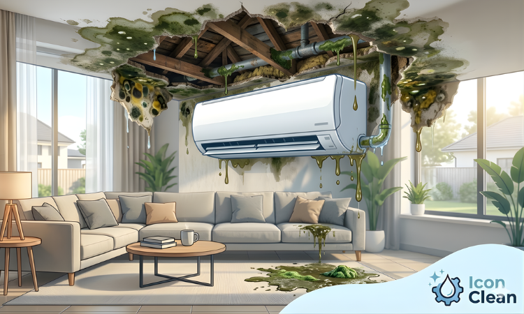 Plafon Rumah Jebol Akibat AC Icon Clean