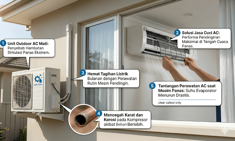 Perawatan AC saat Cuaca Panas Icon Clean
