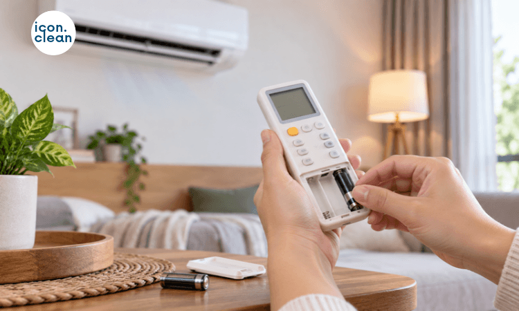 remote AC tidak bisa mengatur suhu - Icon Clean